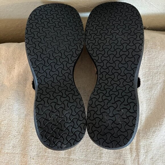 Vintage Y2K On Your Feet Animal Print Leather Slip-On Mules/Clogs Sz 8.5 - Picture 11 of 11